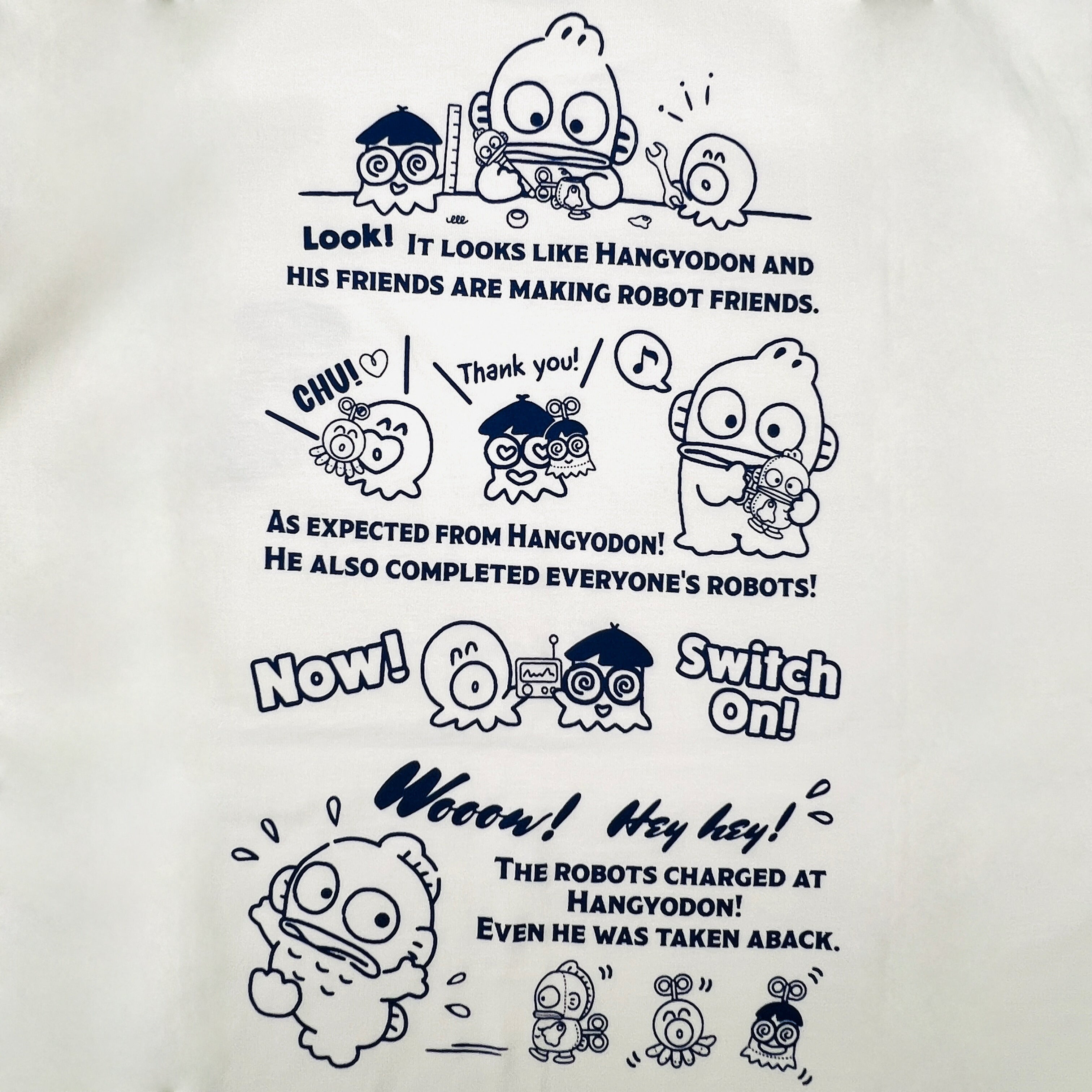 ハンギョドン 半袖 プリント Tシャツ 天竺 レディース メンズ サンリオ キャラクターズ sanrio hangyodon hg1162-47