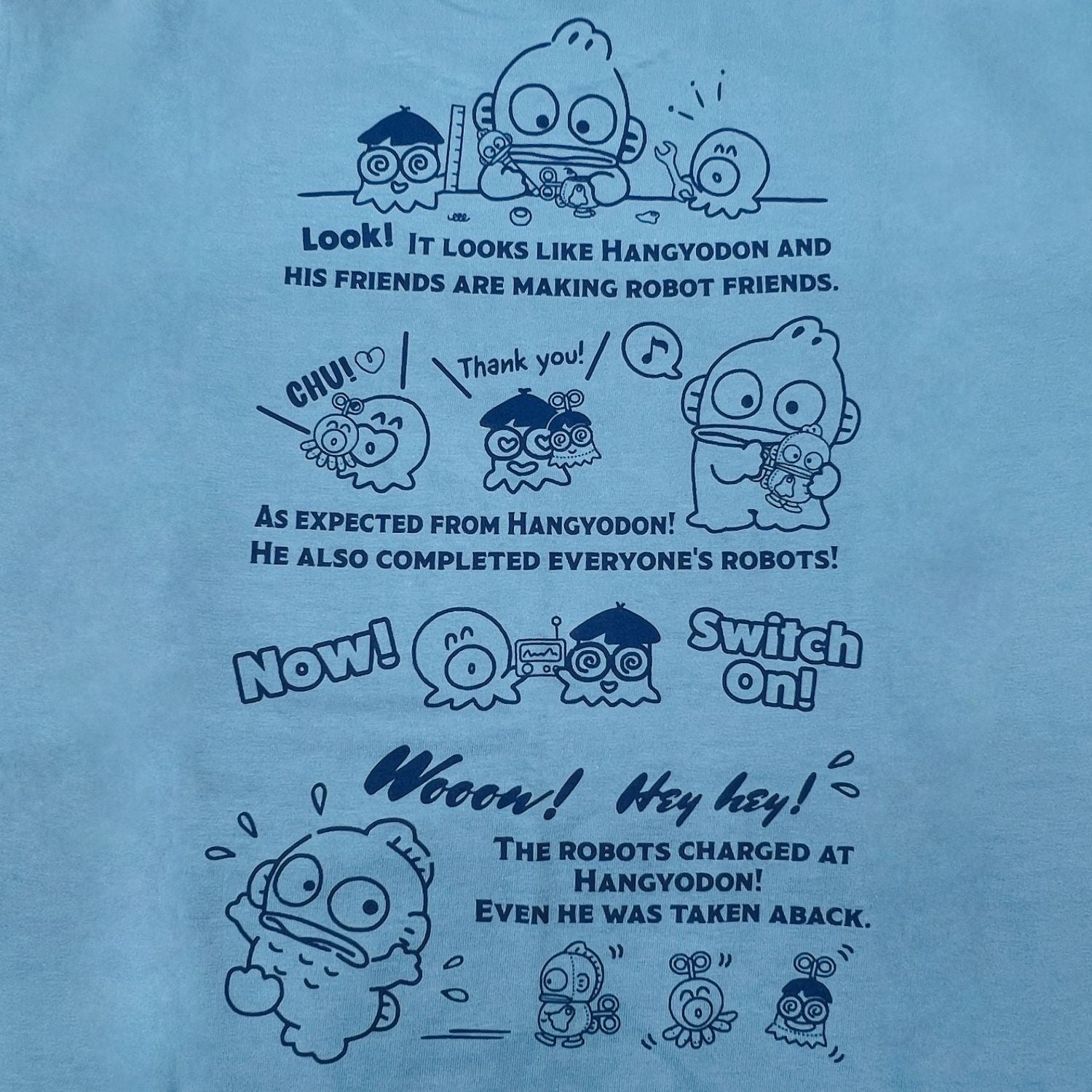 ハンギョドン 半袖 プリント Tシャツ 天竺 レディース メンズ サンリオ キャラクターズ sanrio hangyodon hg1162-47