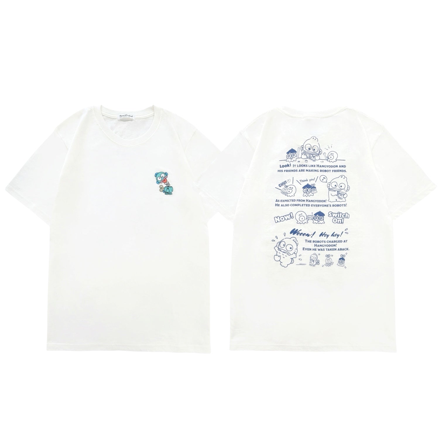 ハンギョドン 半袖 プリント Tシャツ 天竺 レディース メンズ サンリオ キャラクターズ hangyodon hg1162-47