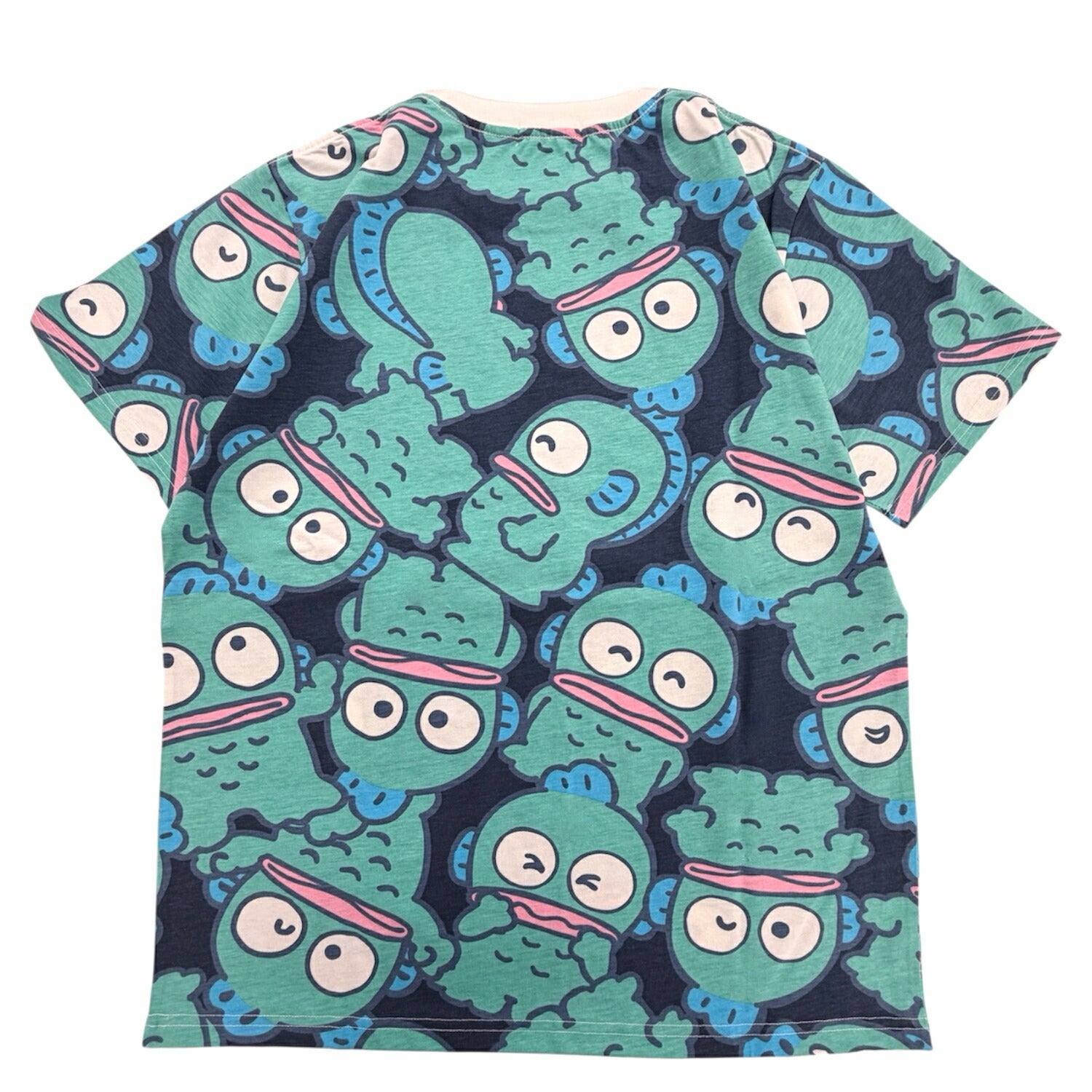 ハンギョドン 半袖 総柄 Tシャツ プリント 天竺 メンズ レディース 夏 hangyodon sanrio hg1162-55