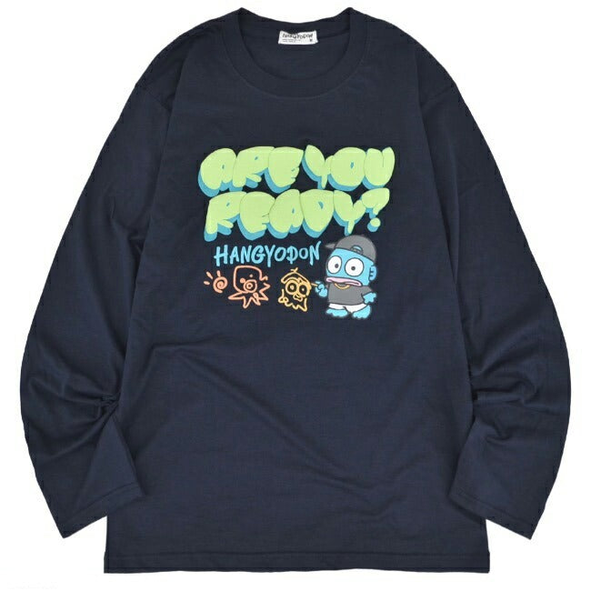 ハンギョドン Tシャツ 長袖 ロンT プリント 刺繍 サンリオキャラクターズ hg1241-15