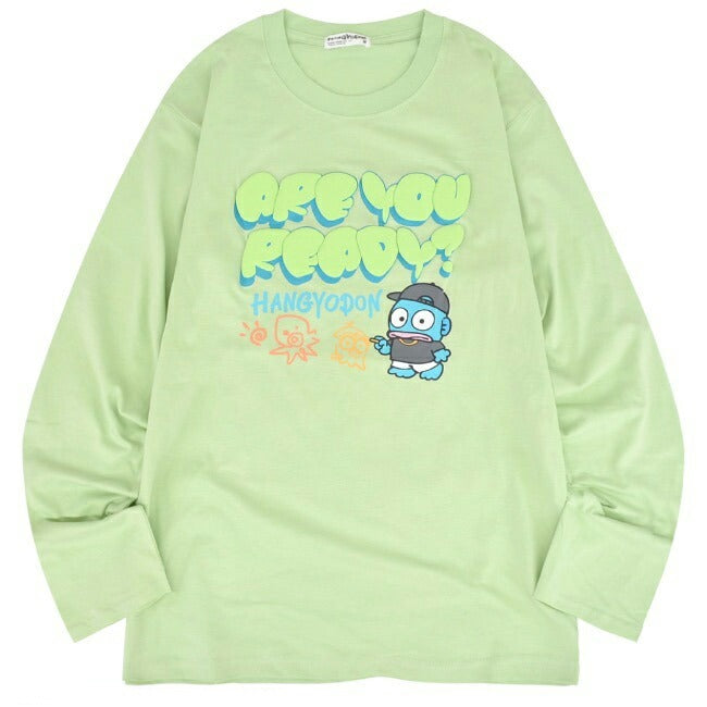 ハンギョドン Tシャツ 長袖 ロンT プリント 刺繍 サンリオキャラクターズ hg1241-15