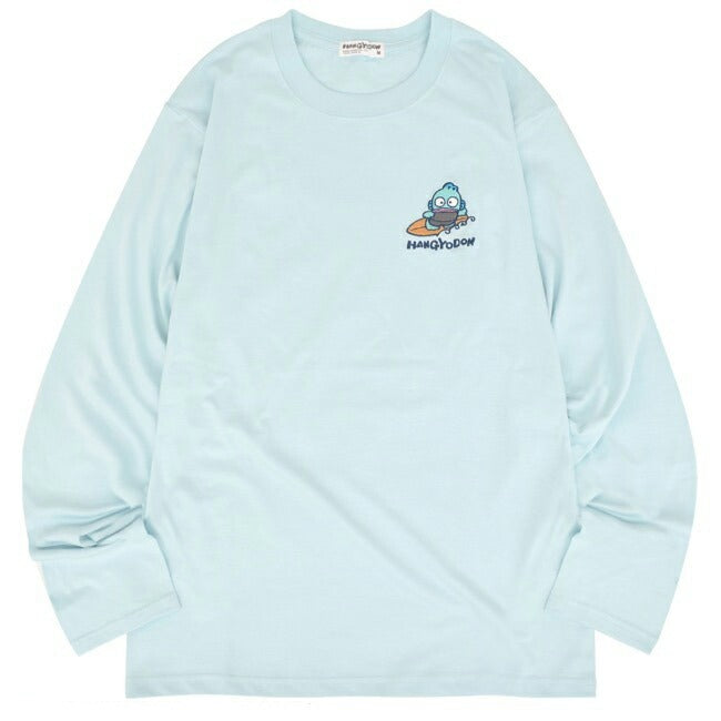 ハンギョドン Tシャツ 長袖 ロンT プリント 刺繍 サンリオキャラクターズ hg1241-15