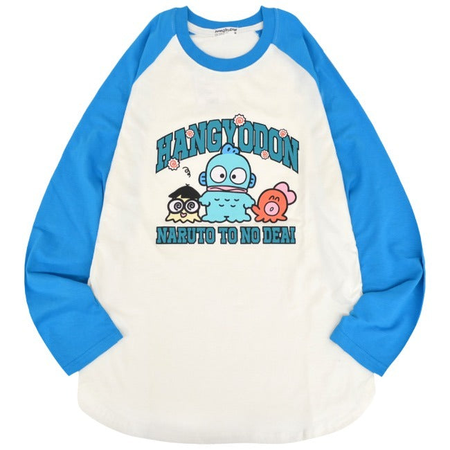 ハンギョドン Tシャツ 長袖 ロンT ラグラン袖 プリント オーバーサイズ サンリオ キャラクターズ hg1241-27