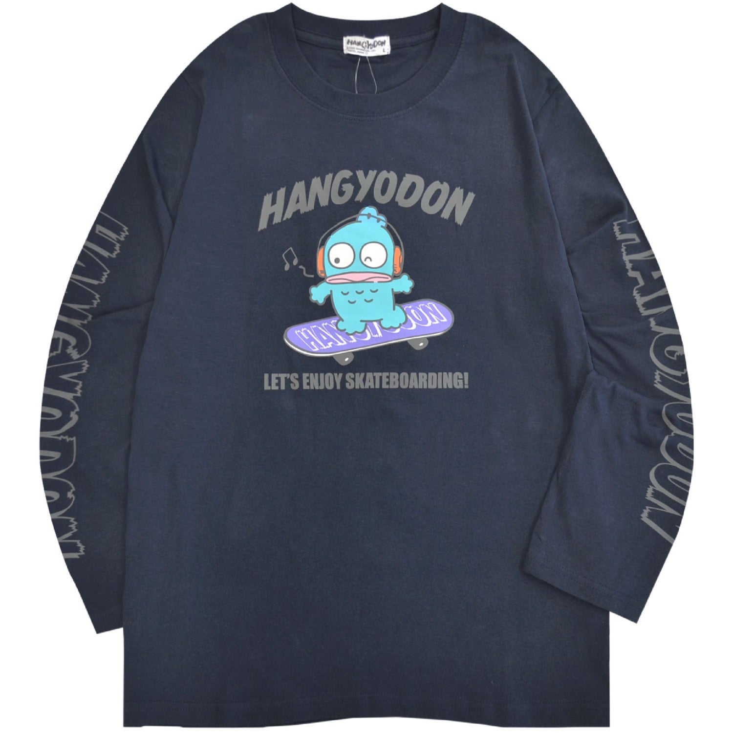 ハンギョドン ロンT 長袖 Tシャツ サンリオキャラクターズ プリント 春 秋 hg1253-31