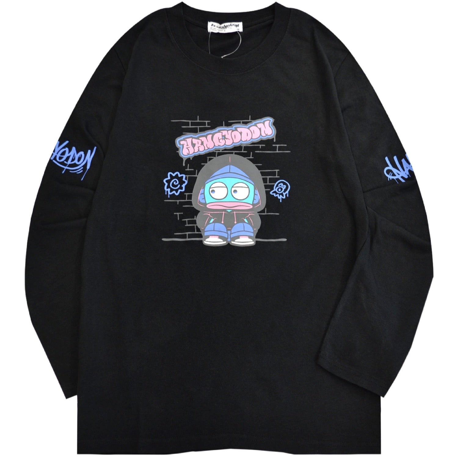ハンギョドン ロンT 長袖 Tシャツ サンリオキャラクターズ プリント 春 秋 hg1253-31