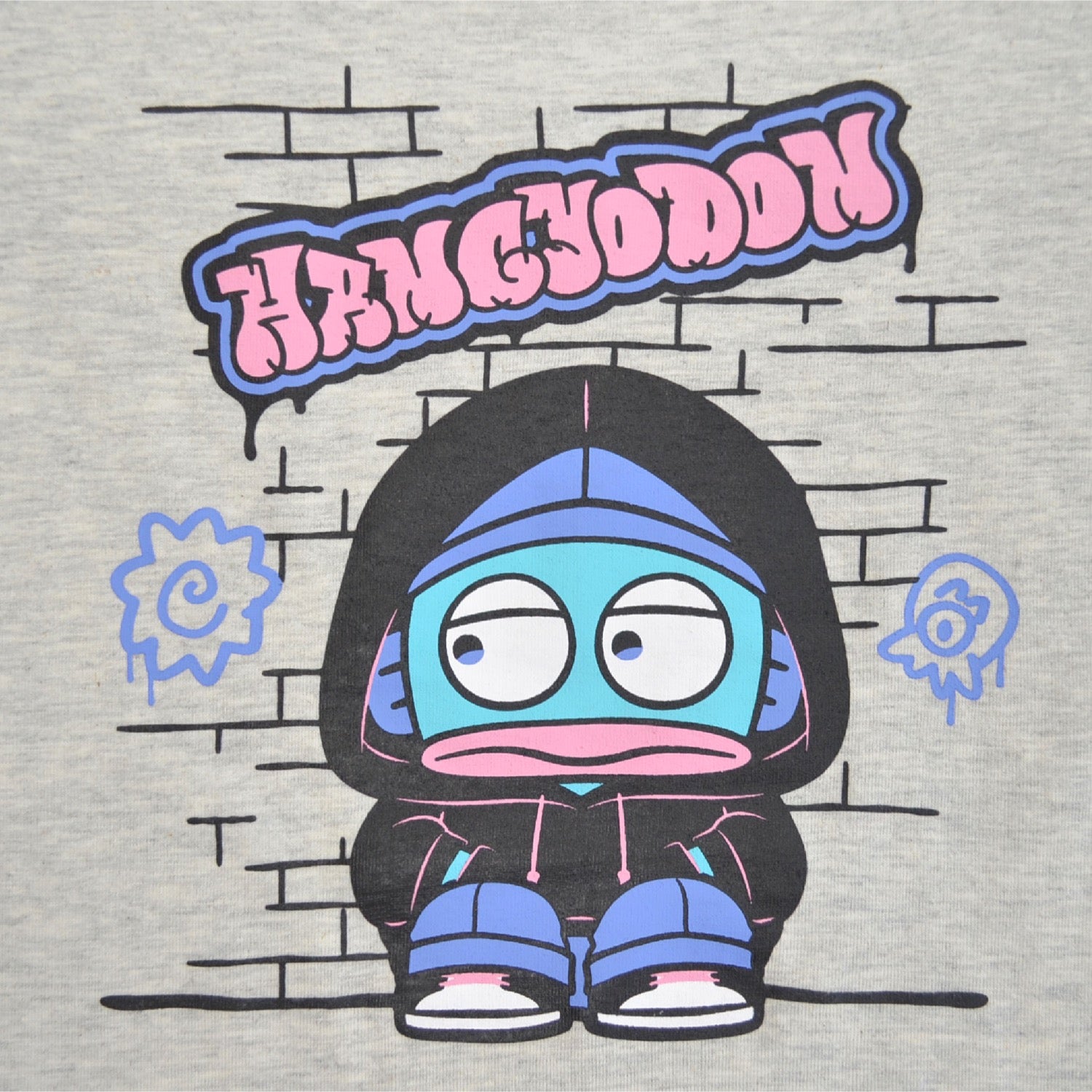 ハンギョドン ロンT 長袖 Tシャツ サンリオキャラクターズ プリント 春 秋 hg1253-31