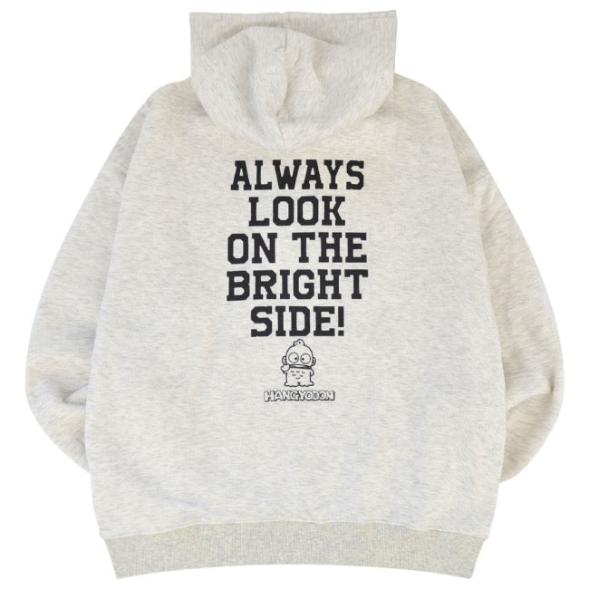 ハンギョドン パーカー 裏起毛 オーバーサイズ 刺繍 ロゴ サンリオ キャラクターズ メンズ レディース hg1344-162