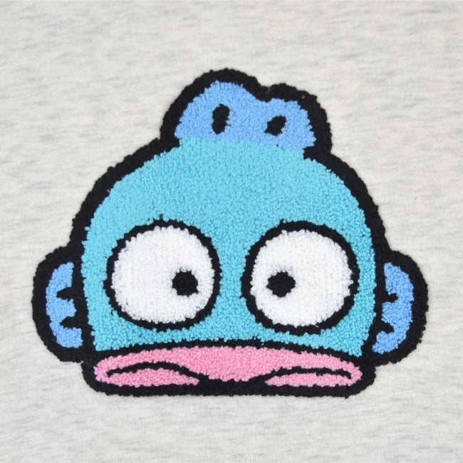 ハンギョドン パーカー 裏起毛 オーバーサイズ 刺繍 ロゴ サンリオ キャラクターズ メンズ レディース hg1344-162