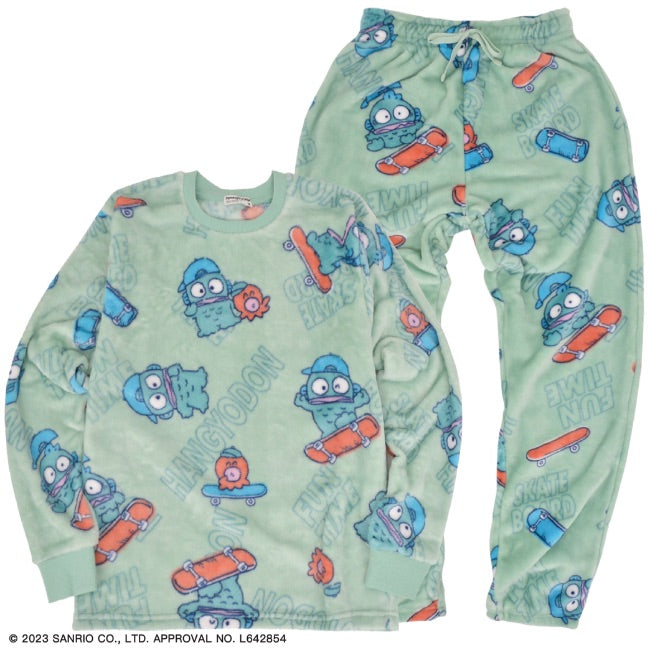 ハンギョドン サンリオ キャラクターズ トップス ボトムス セット 長袖 パンツ ボア フリース hg1634-588