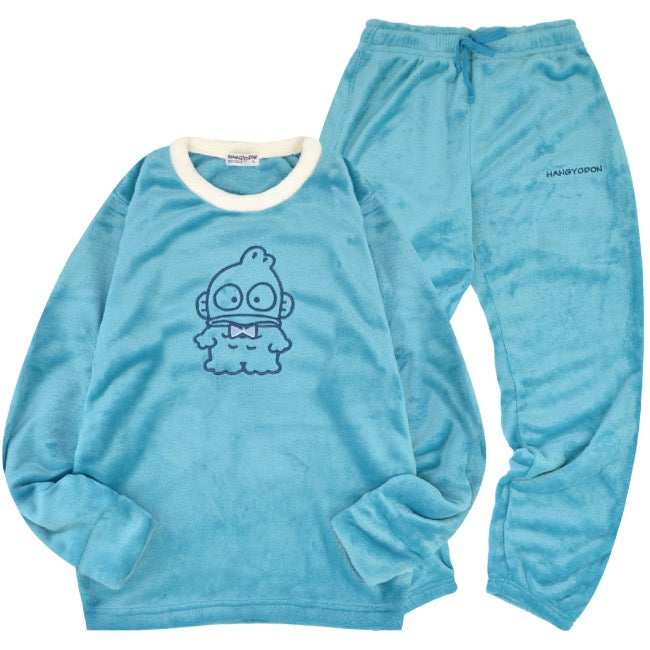 ハンギョドン トレーナー スウェット パンツ フリース セットアップ ルームウェア 部屋着 パジャマ サンリオ キャラクターズ hg1644-91
