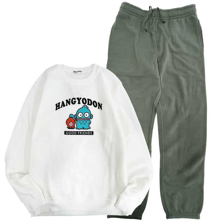 サンリオキャラクターズ あったか ルームウェア セットアップ 秋冬 部屋着 裏起毛 1654sanrio-shopify