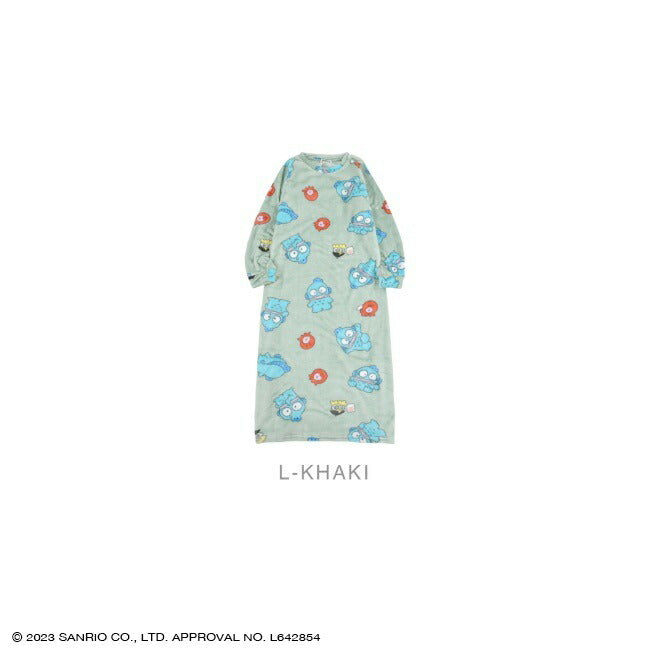 ハンギョドン ワンピース 長袖 プリント 部屋着 サンリオ キャラクターズ hg2724-762