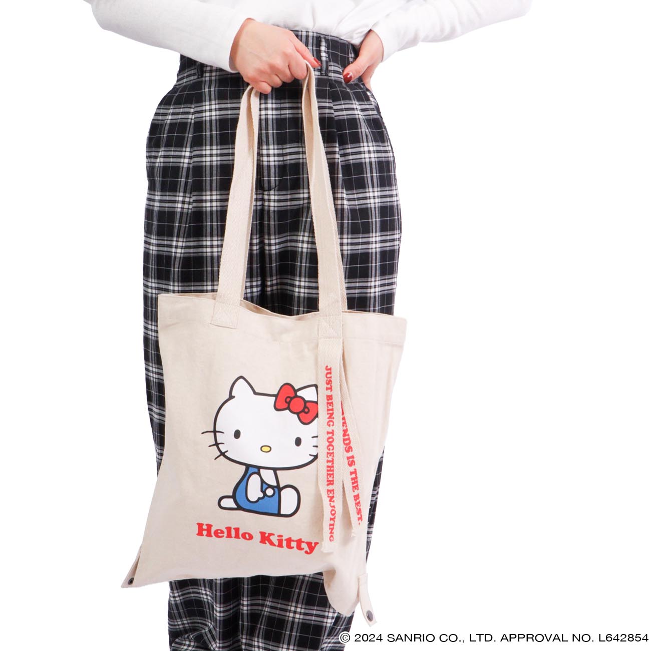 ハロー キティ トート バケット バッグ 2WAY お買い物袋 エコバッグ グッズ サンリオ キャラクターズ hk-1000