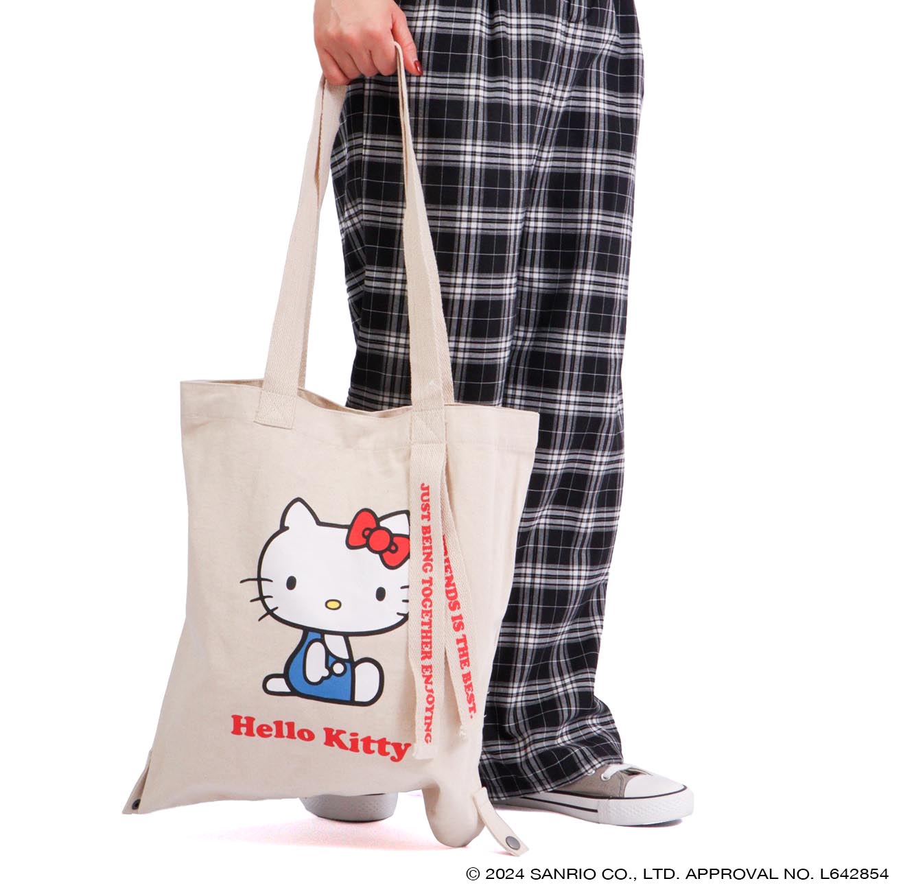 ハロー キティ トート バケット バッグ 2WAY お買い物袋 エコバッグ グッズ サンリオ キャラクターズ hk-1000