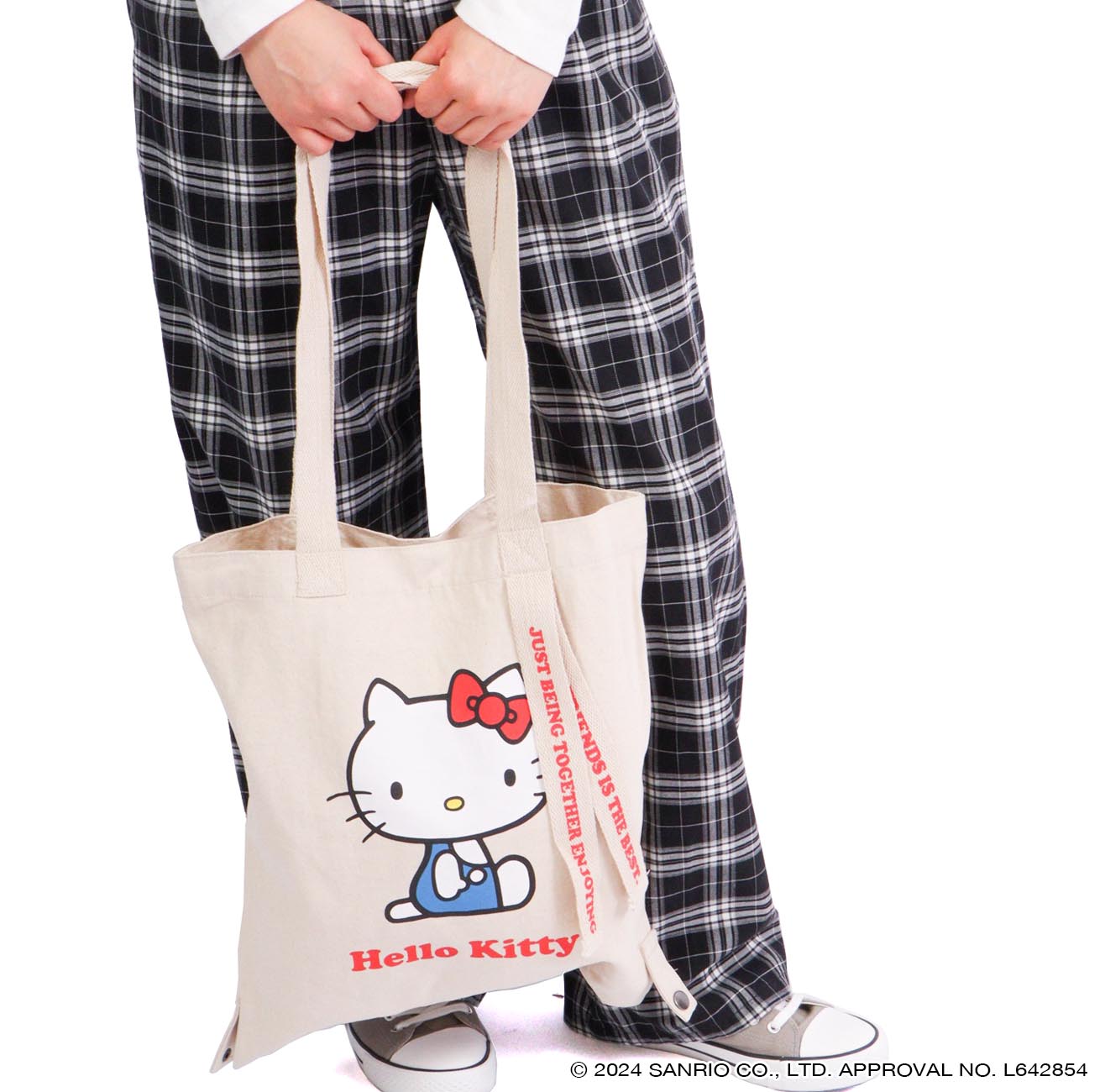 ハロー キティ トート バケット バッグ 2WAY お買い物袋 エコバッグ グッズ サンリオ キャラクターズ hk-1000