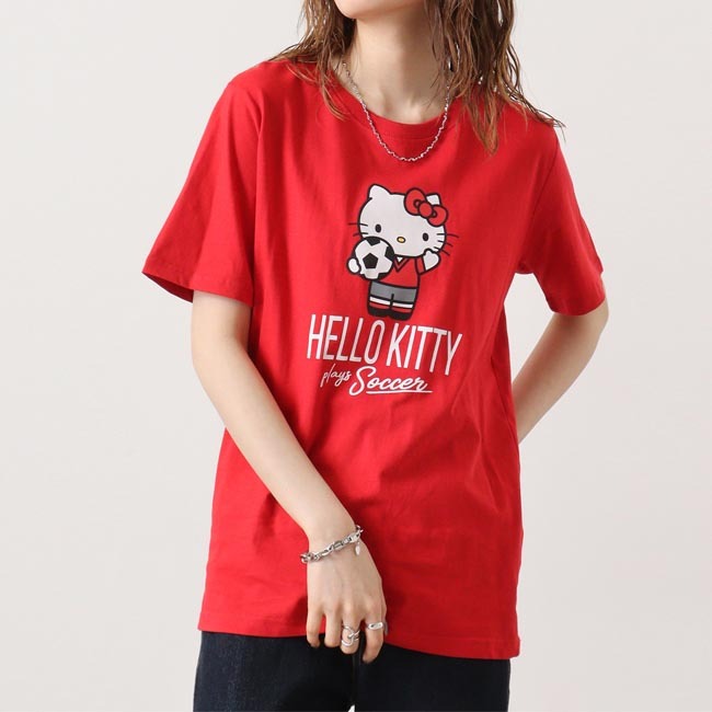 サンリオ キャラクターズ ハローキティ Tシャツ 半袖 プリント M L LL hk1142-205