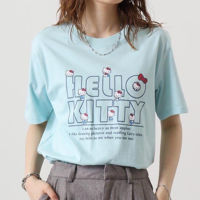 サンリオ キャラクターズ ハローキティ Tシャツ 半袖 プリント M L LL hk1142-205