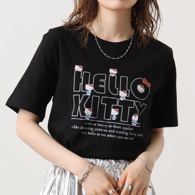 サンリオ キャラクターズ ハローキティ Tシャツ 半袖 プリント M L LL hk1142-205