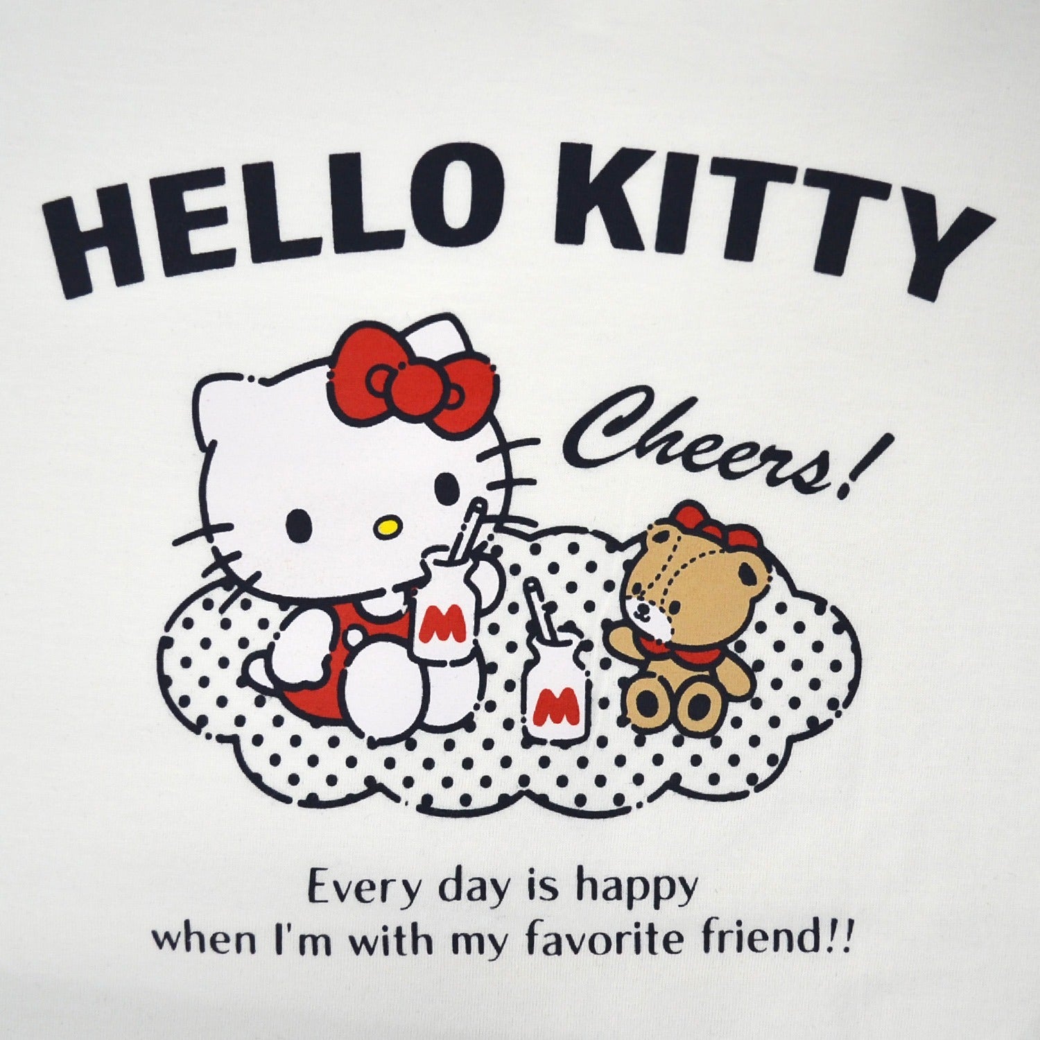 ハローキティ Tシャツ 半袖 プリント トップス リンガーネック サンリオ キャラクターズ メンズ レディース hk1152-187