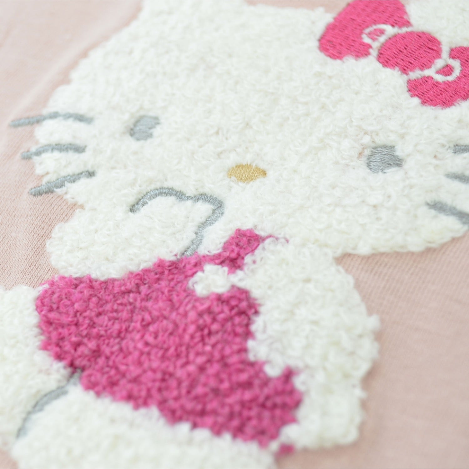ハローキティ Tシャツ 半袖 刺繍 プリント トップス サガラ刺繍 サンリオ キャラクターズ メンズ レディース