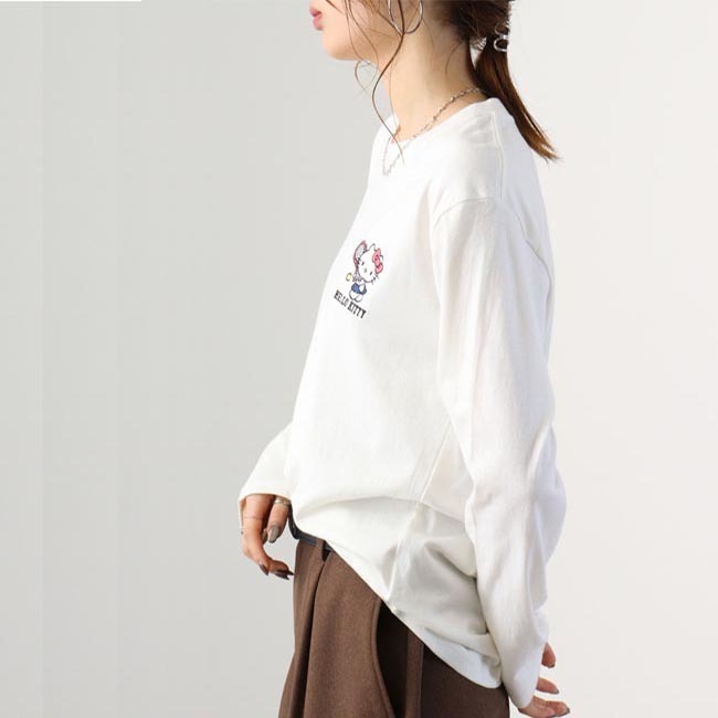 ハローキティ 長袖 Tシャツ カジュアル サンリオキャラクターズ hk1241-16