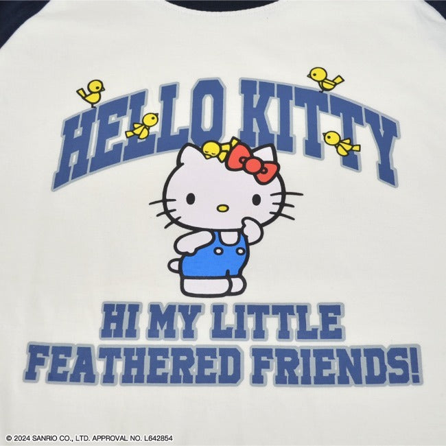 ハローキティ 長袖 Tシャツ ラグラン サンリオ キャラクターズ レッド 赤 hk1241-28
