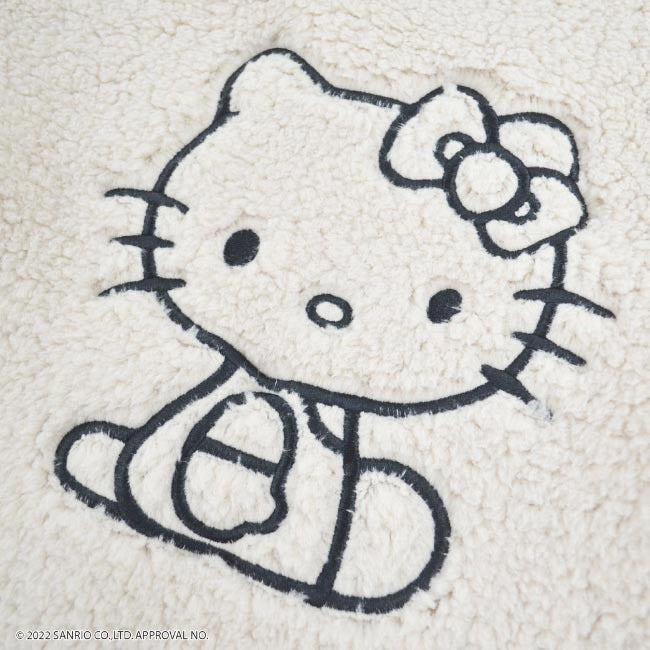 ハローキティ 刺繍 BIG シルエット トレーナー ボア 長袖 サンリオ キャラクターズ hk1324-749