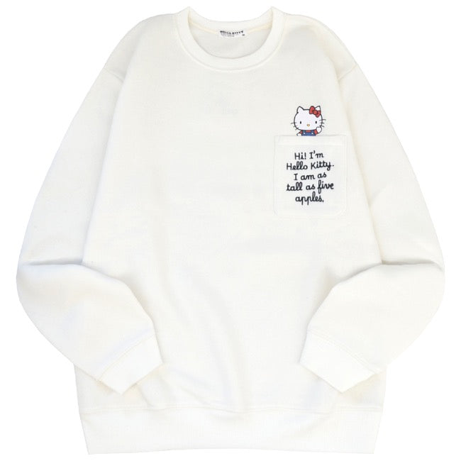 ハローキティ トレーナー スウェット 裏起毛 サンリオ キャラクターズ プリント 刺繍 メンズ レディース hk1344-63