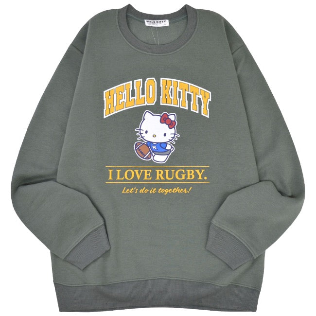 ハローキティ トレーナー スウェット 裏起毛 サンリオ キャラクターズ プリント 刺繍 メンズ レディース hk1344-63