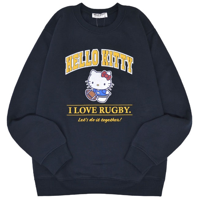 ハローキティ トレーナー スウェット 裏起毛 サンリオ キャラクターズ プリント 刺繍 メンズ レディース hk1344-63