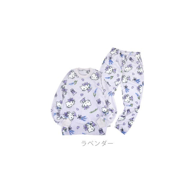 ハローキティ トレーナー スウェット パンツ フリース セットアップ ルームウェア 部屋着 パジャマ サンリオ キャラクターズ hk1644-102