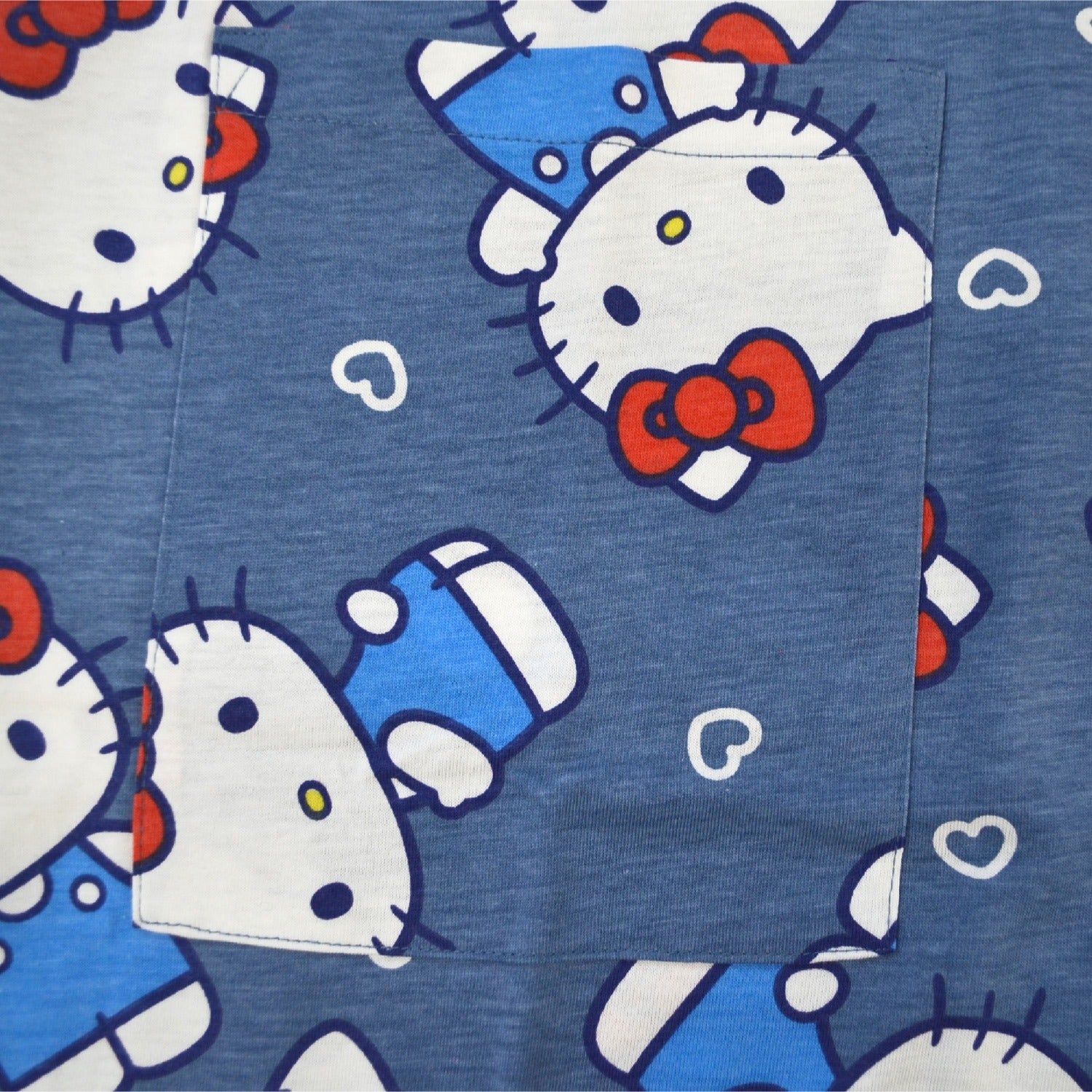 ハローキティ Tシャツ ワンピース 半袖 総柄 部屋着 ルームウェア サンリオ キャラクターズ レディース hk1752-252