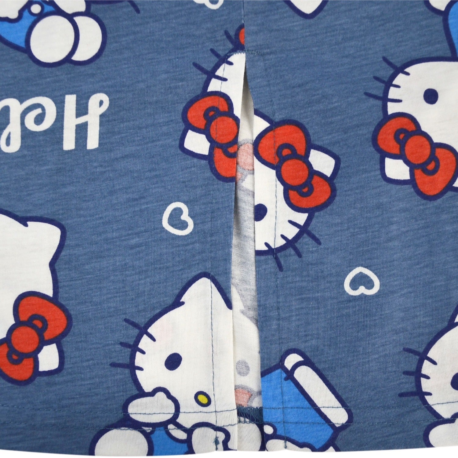 ハローキティ Tシャツ ワンピース 半袖 総柄 部屋着 ルームウェア サンリオ キャラクターズ レディース hk1752-252