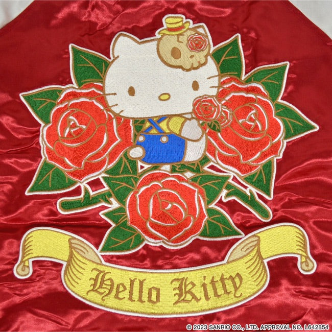 サンリオ キャラクターズ ハローキティ 刺繍 スカジャン 羽織 アウター SUKAJAN ジャケット サンリオ キャラクターズ hk1803-673