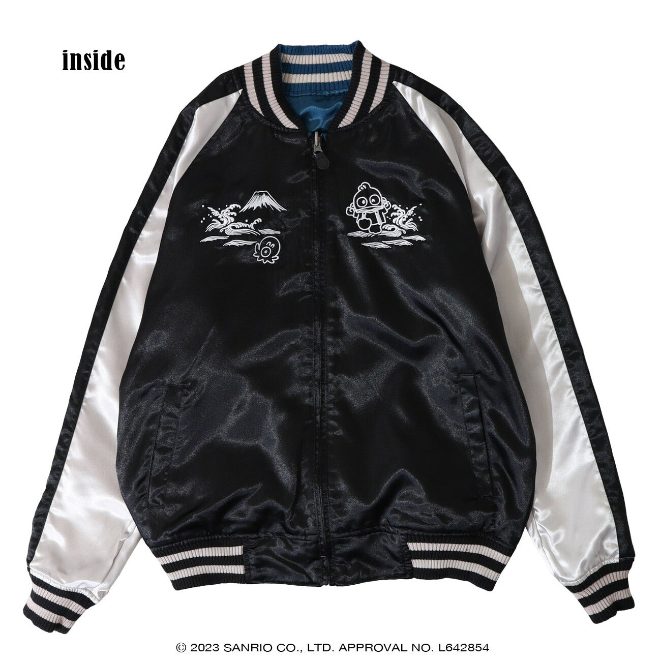 ハンギョドン スカジャン 刺繍 リバーシブル 長袖 アウター 2WAY hg1823-712