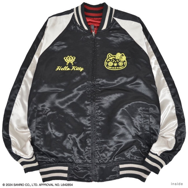 ハローキティ スカジャン アウター リバーシブル 刺繍 2WAY M L LL hk1823-713