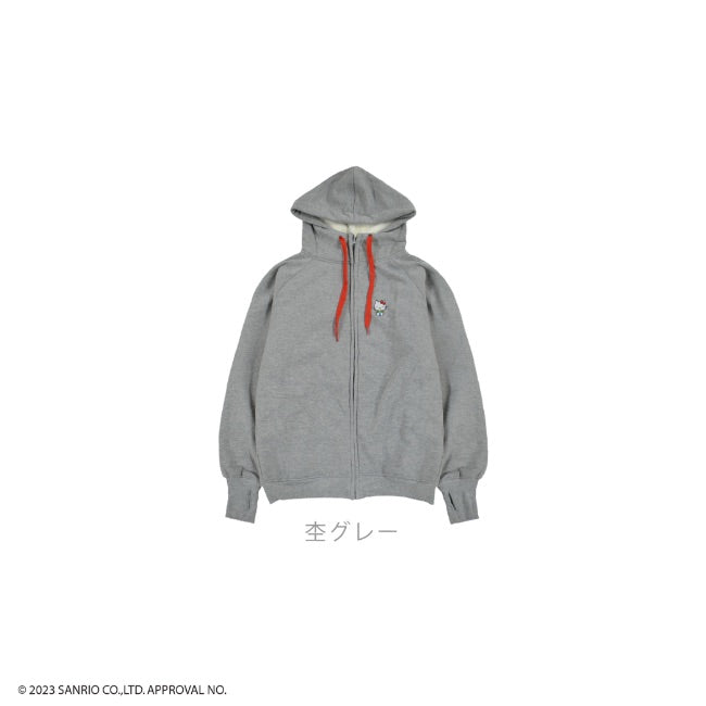 Sanrio characters ロング丈 裏ボア パーカー ハローキティ サンリオ キャラクターズ hk1824-707