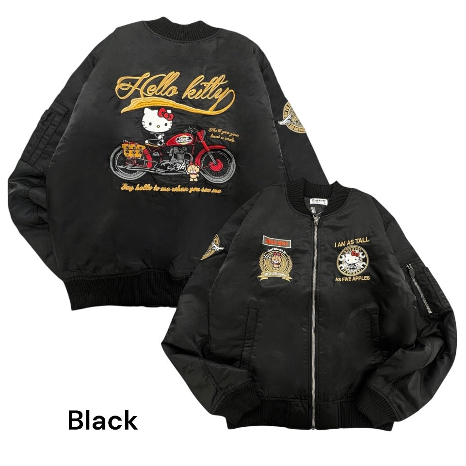 ハローキティ MA-1ジャケット バイク柄 アウター メンズ レディース サンリオ キャラクターズ hk1854-139