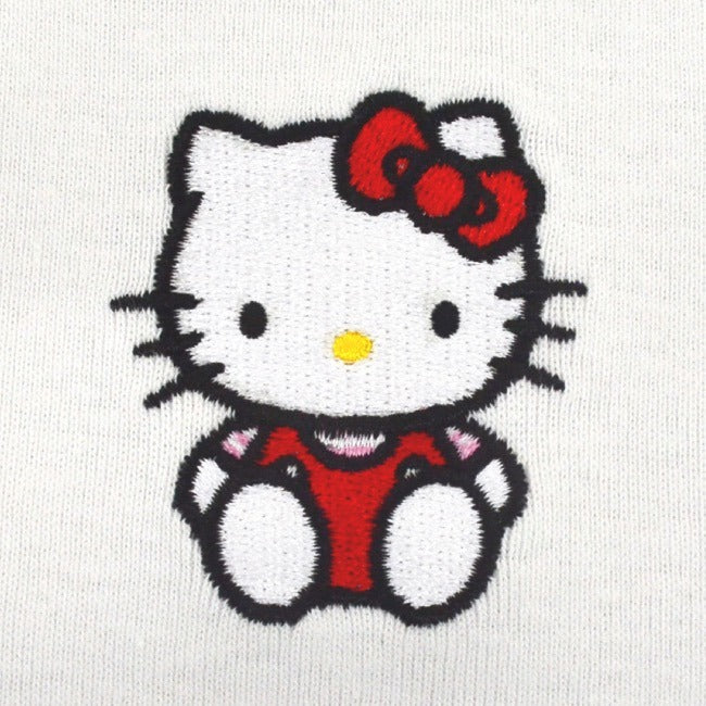 ハローキティ Tシャツ ちびT サンリオ キャラクターズ 刺繍 レディース ショート丈 半袖 hk2142-333