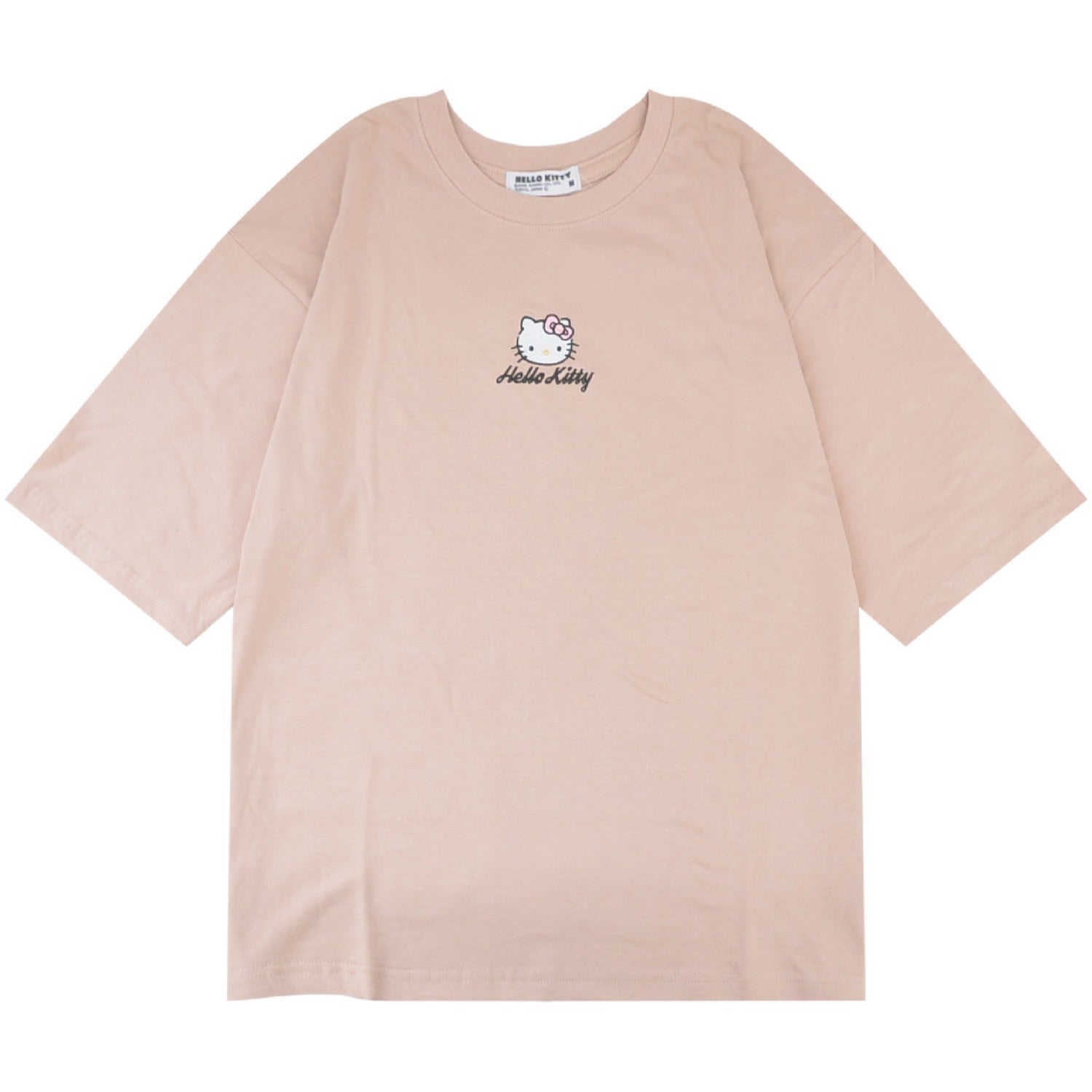 ハローキティ Tシャツ オーバーサイズ 半袖 プリント 刺繍 トップス サンリオ キャラクターズ レディース hk2152-196