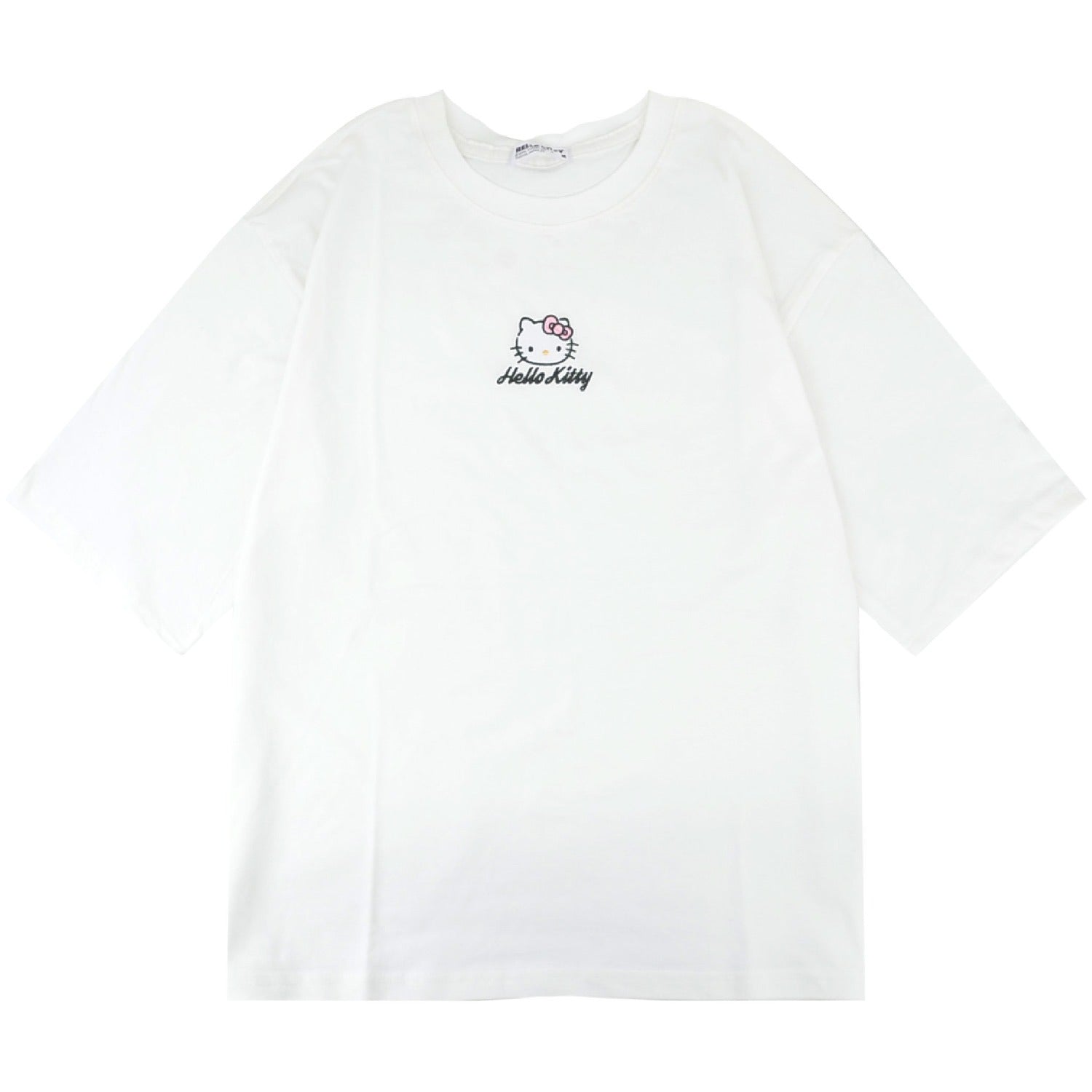 ハローキティ Tシャツ オーバーサイズ 半袖 プリント 刺繍 トップス サンリオ キャラクターズ レディース hk2152-196