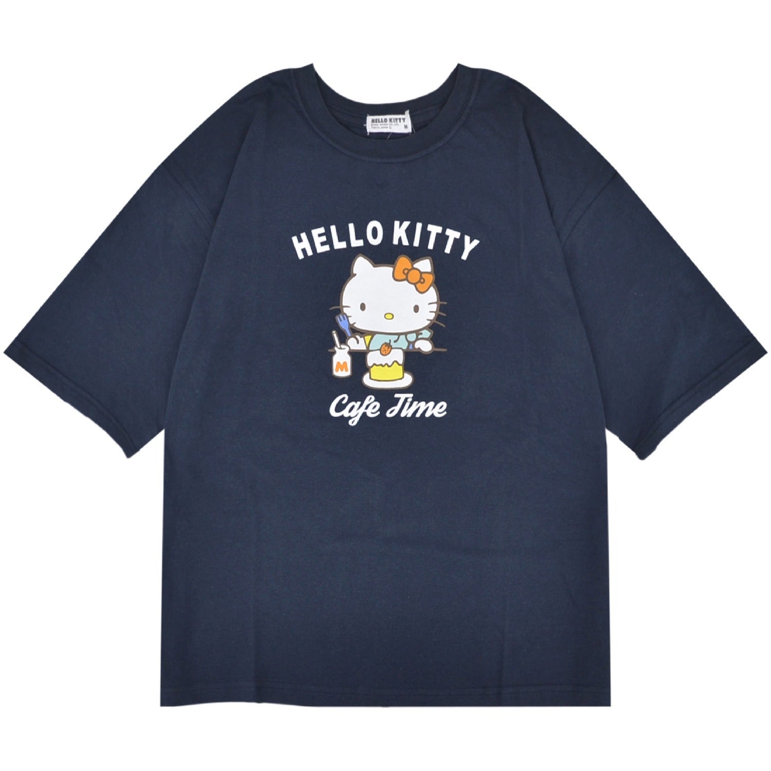 ハローキティ Tシャツ オーバーサイズ 半袖 プリント 刺繍 トップス サンリオ キャラクターズ レディース hk2152-196