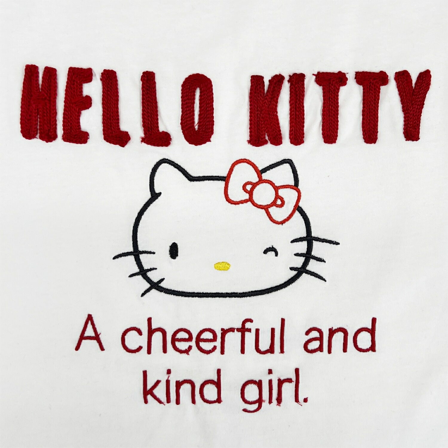 ハローキティ レディース 刺繍 半袖 Tシャツ カットソー ゆったりめサイズ 春夏 サンリオキャラクターズ hk2162-74