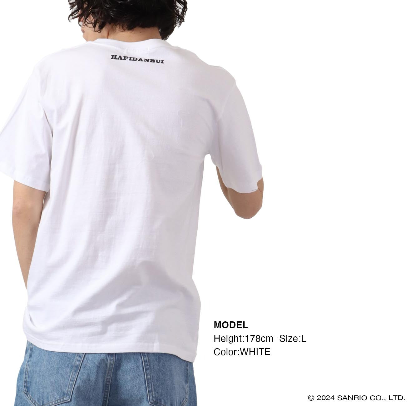 はぴだんぶい Tシャツ プリント 半袖 サンリオ キャラクターズ hv1132-243
