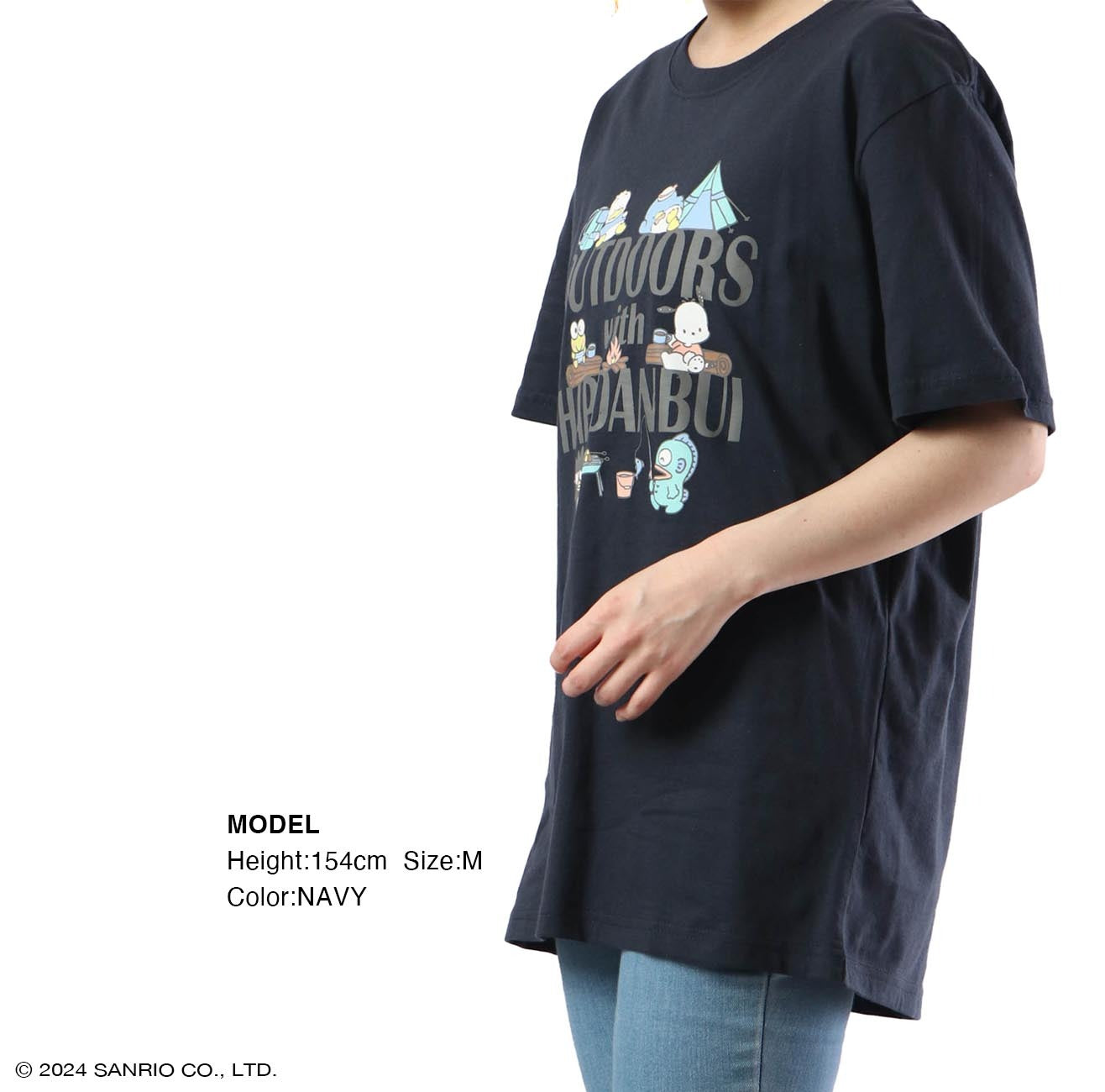はぴだんぶい Tシャツ プリント 半袖 サンリオ キャラクターズ hv1132-243
