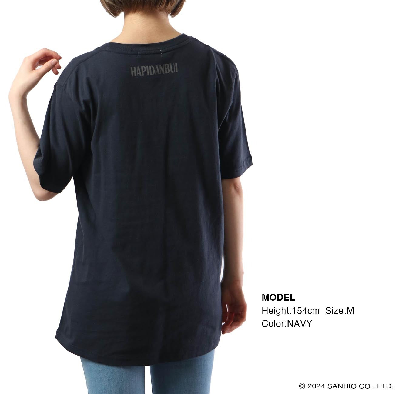 はぴだんぶい Tシャツ プリント 半袖 サンリオ キャラクターズ hv1132-243