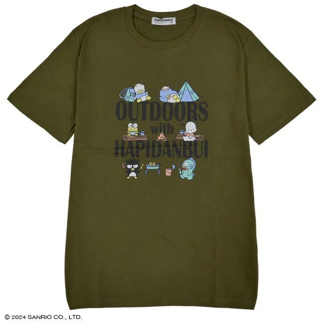 はぴだんぶい Tシャツ プリント 半袖 サンリオ キャラクターズ hv1132-243