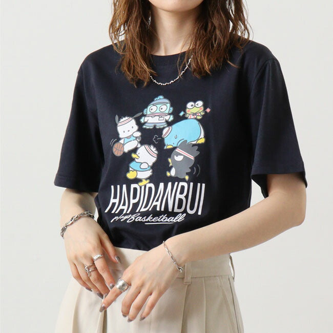はぴだんぶい Tシャツ 半袖 プリント M L LL サンリオ キャラクターズ hv1142-206