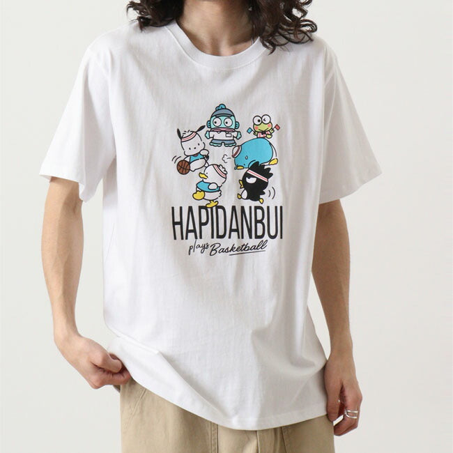 はぴだんぶい Tシャツ 半袖 プリント M L LL サンリオ キャラクターズ hv1142-206